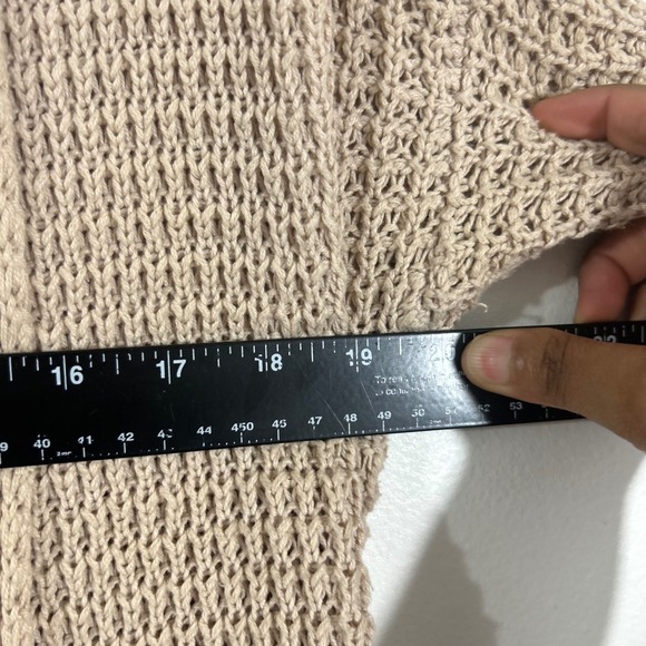 Billabong Womens Cardigan S/P Beige Open Knit Long Sleeve Pockets Casual - Picture 4 of 8